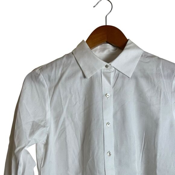 NWT! Talbots off white dress shirt. Size 4P - Picture 2 of 8